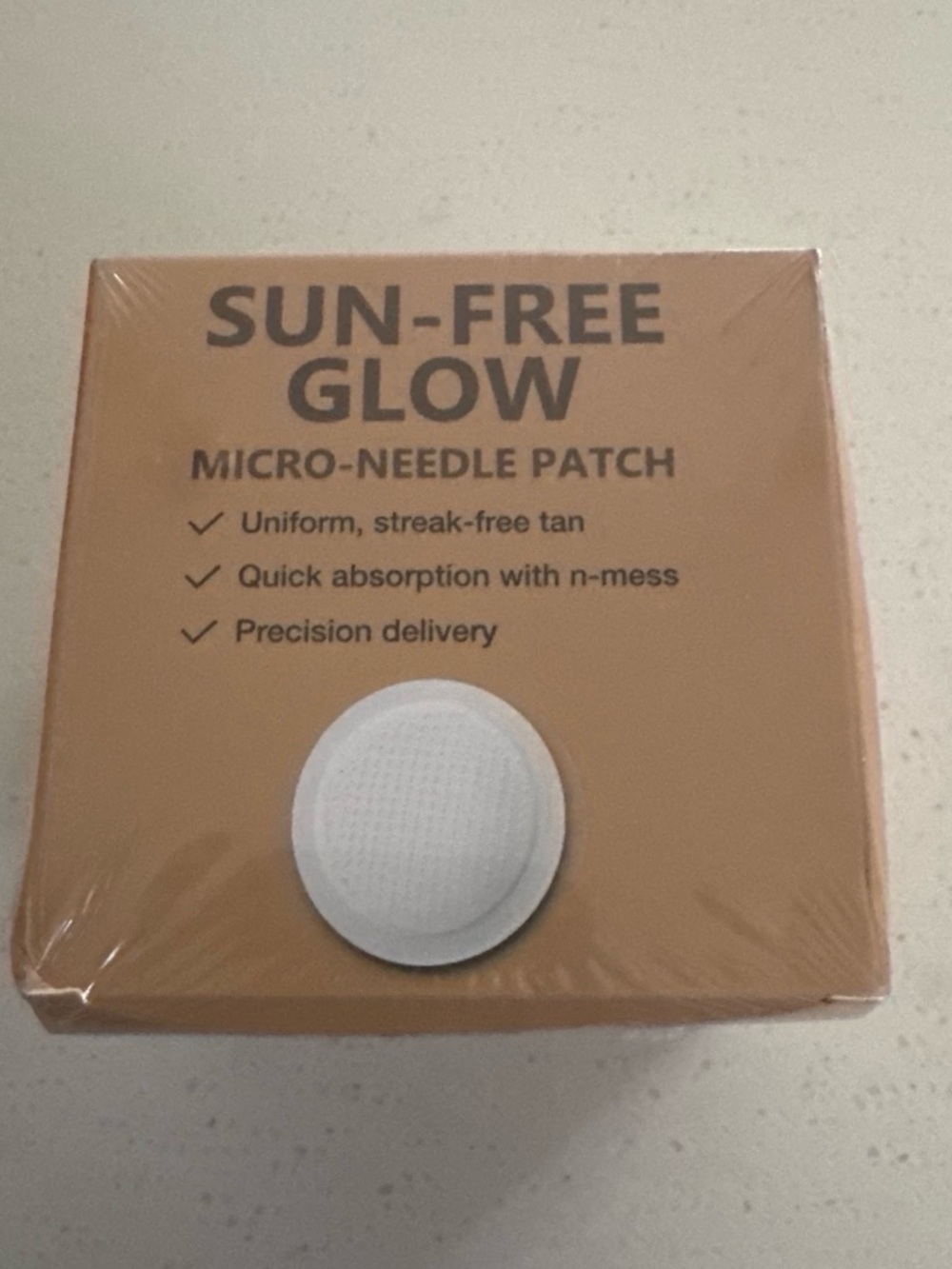 Sun-Free Glow Micro-Needle Patch - Tan Packaging